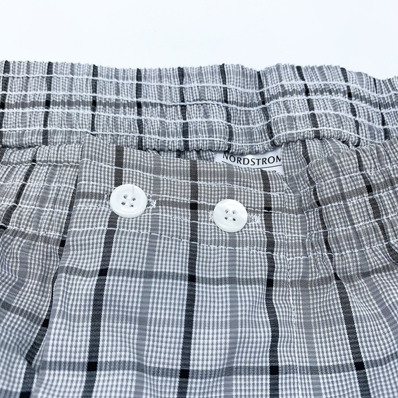 3-Pack NORDSTROM 100% Cotton Classic Fit Woven Boxer in Black-White Plaid Plack - Picture 8 of 14